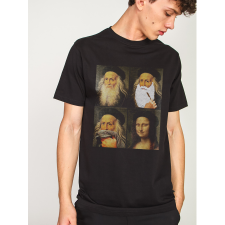 Tricou Picture-meme: bumbac Leonardo da Vinci și Mona Lisa
